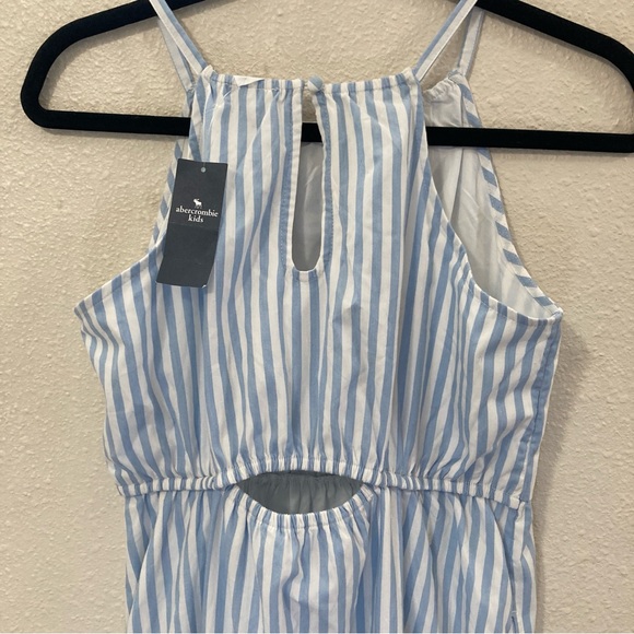 Abercrombie Kids Blue Striped Long Dress Sleeveles 15/16 - Picture 5 of 11
